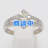 PT900 ダイアイリリング 0.39ct 0.19ct 4.50g