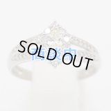 PT900 ダイアイリリング 0.39ct 0.19ct 4.50g