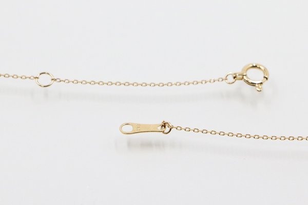 ヴァンドーム　K18 ダイアイリネックレス 1.20g　留め具外したイメージ(2)