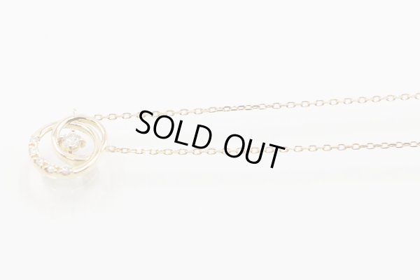 ヴァンドーム　K18 ダイアイリネックレス 1.20g　サイド