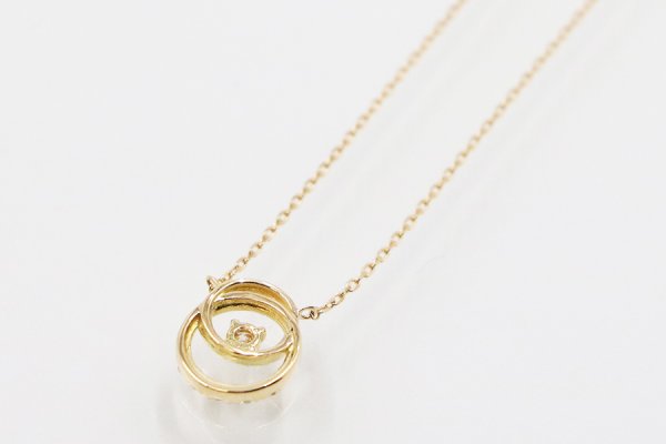 ヴァンドーム　K18 ダイアイリネックレス 1.20g　裏面