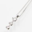 タサキ　K18WG ダイアイリペンダントネックレス 0.19ct 2.50g