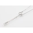 タサキ　K18WG ダイアイリペンダントネックレス 0.19ct 2.50g　裏面