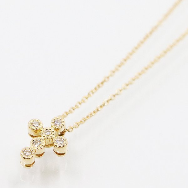 スタージュエリー　K18 ダイアイリペンダントネックレス 0.04ct 1.80g