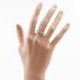 スタージュエリー　K18WG ダイアイリリング 0.07ct 3.40g　装着イメージ