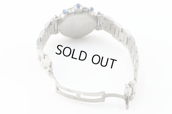 カルティエ　パシャＣ　クロノリフレックス　１３５２－１　青文字盤　ブレス