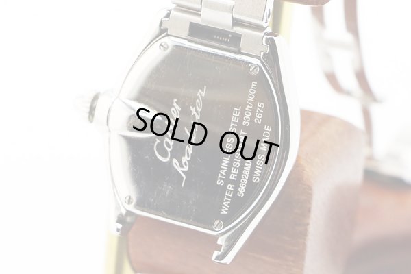 カルティエ　ロードスターＳＭ　Ｗ６２０１６　２６７５　銀文字盤　裏面拡大