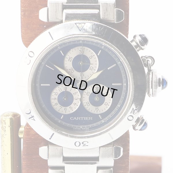 カルティエ　パシャＣ　クロノリフレックス　１３５２－１　青文字盤