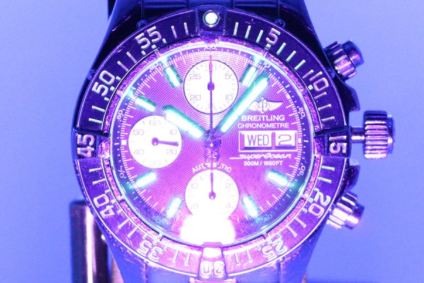 ブライトリング　スーパーオーシャン　クロノグラフ　Ａ１３３４０　紺文字盤　ライト