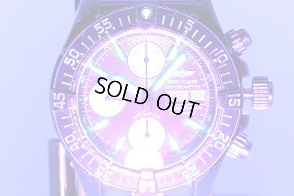 ブライトリング　スーパーオーシャン　クロノグラフ　Ａ１３３４０　紺文字盤　ライト