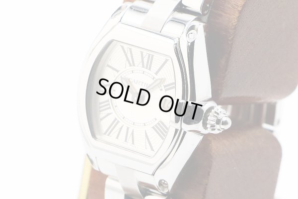 カルティエ　ロードスターＳＭ　Ｗ６２０１６　２６７５　銀文字盤　サイド拡大