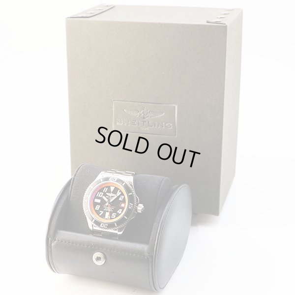 ブライトリング　スーパーオーシャン４２　Ａ１７３６４　黒文字盤　オレンジリング　箱