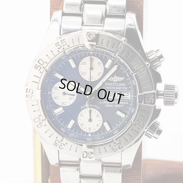 ブライトリング　スーパーオーシャン　クロノグラフ　Ａ１３３４０　紺文字盤
