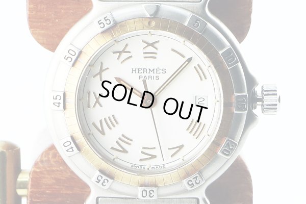 エルメス　キャプテンニモ　白文字盤　表面