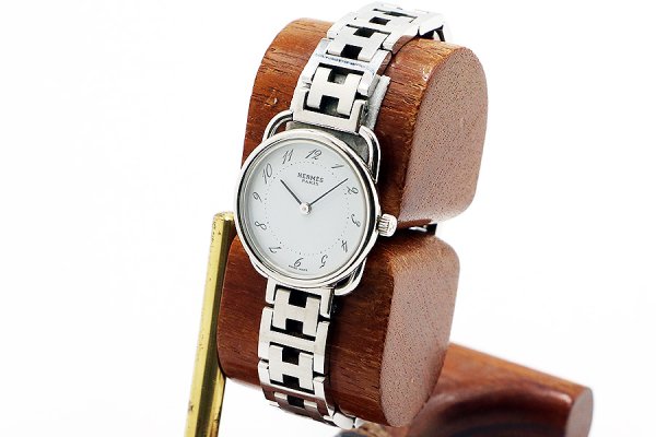 エルメス　アルソー　ＡＲ３．２１０　白文字盤　サイド