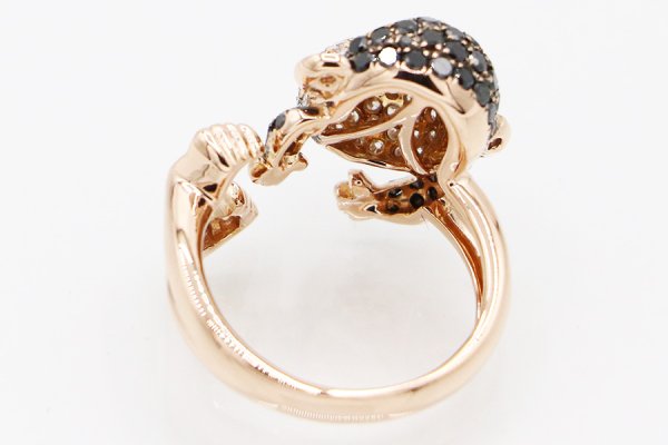 K18PG ダイアイリリング 1.55ct 7.70g　内側