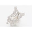 K18WG ダイアイリブローチ 2.20ct 7.50g　サイド