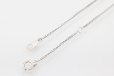 K18WG/PT900 エメラルドダイアイリペンダントネックレス 0.95ct 0.66ct 6.40g　留め具外したイメージ