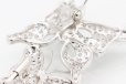 K18WG ダイアイリブローチ 2.20ct 7.50g　裏面拡大