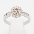 K18WG ダイアイリリング 1.00ct 5.00g