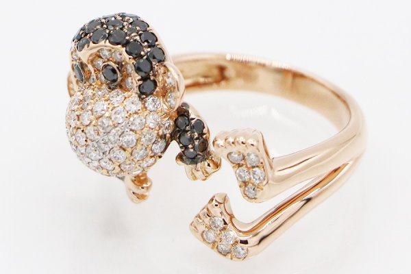 K18PG ダイアイリリング 1.55ct 7.70g