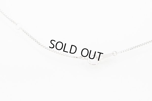 K18WG/PT900 エメラルドダイアイリペンダントネックレス 0.95ct 0.66ct 6.40g　留め具