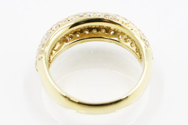 K18 ダイアイリリング 1.04ct 6.90g　内側