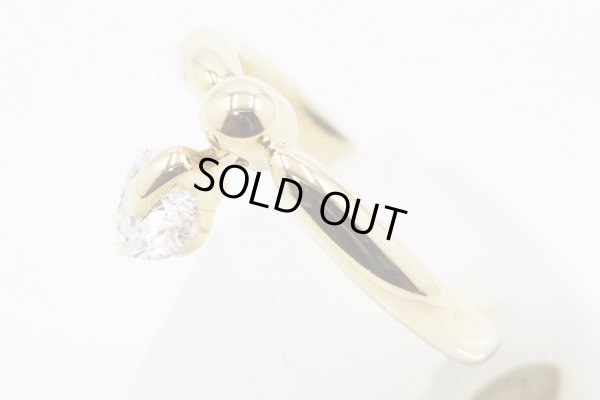 K18 ダイアイリリング 0.44ct 3.40g　サイド