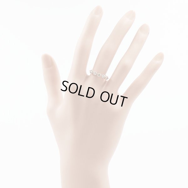 K18PG ダイアイリリング 0.50ct 2.80g　装着イメージ