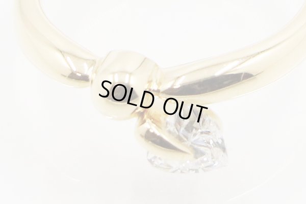 K18 ダイアイリリング 0.44ct 3.40g　拡大