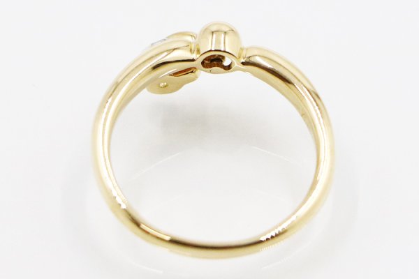 K18 ダイアイリリング 0.44ct 3.40g　内側