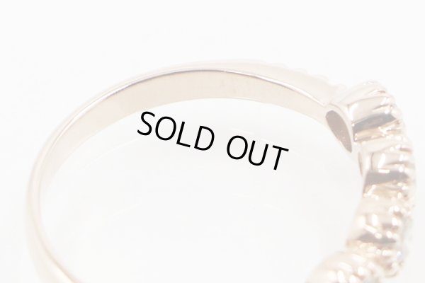 K18PG ダイアイリリング 0.50ct 2.80g