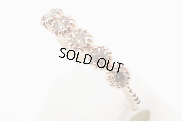 K18PG ダイアイリリング 0.50ct 2.80g　サイド