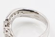 K18WG ダイアイリリング 0.85ct 6.90g　刻印
