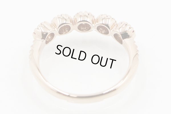 K18PG ダイアイリリング 0.50ct 2.80g　内側