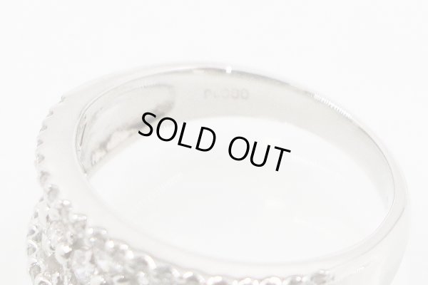 PT900 ダイアイリリング 0.80ct 6.10g　刻印