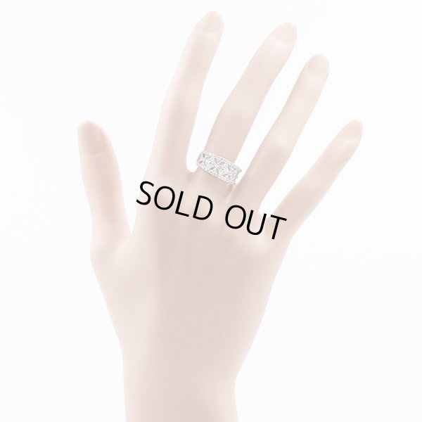 PT900 ダイアイリリング 0.80ct 6.10g　装着イメージ