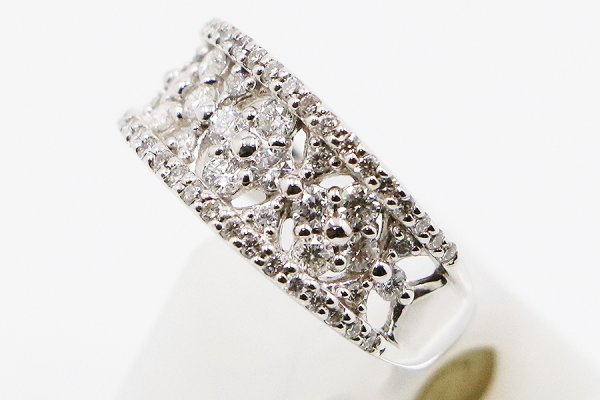PT900 ダイアイリリング 0.80ct 6.10g　サイド