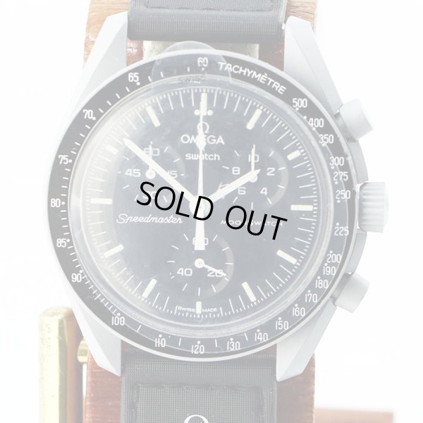 スウォッチ＊オメガコラボ　スピードマスター　ミッションｔｏムーン　Ｓ０３３Ｍ１００　黒文字盤