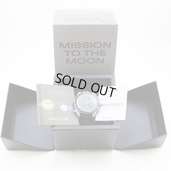 スウォッチ＊オメガコラボ　スピードマスター　ミッションｔｏムーン　Ｓ０３３Ｍ１００　黒文字盤　箱・保証書