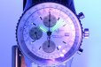 ブライトリング　オールドナビタイマー　Ｄ１３０２２　銀文字盤　金インダイアル　ライト