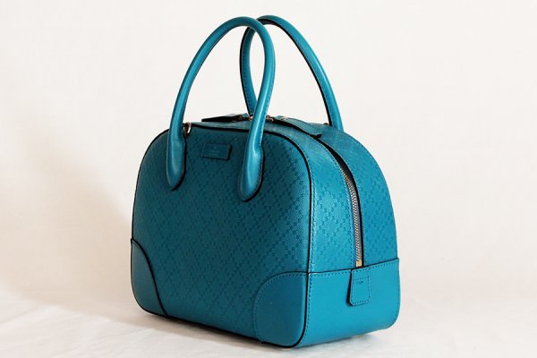 グッチ　ブライトディアマンテ 2WAYハンドバック 354224 520981 ブルー　サイド