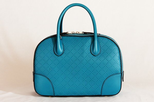 グッチ　ブライトディアマンテ 2WAYハンドバック 354224 520981 ブルー　裏面