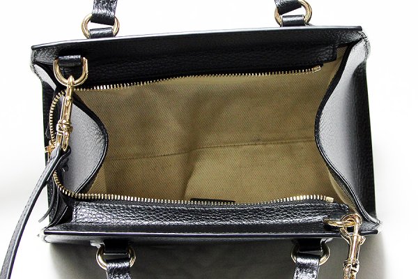 グッチ　ソーホー インターロッキングG 2WAYハンドバック 607722 213317 ブラック　中身