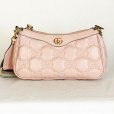 グッチ　GGマトラッセショルダーバック 735049 493075 ピンク