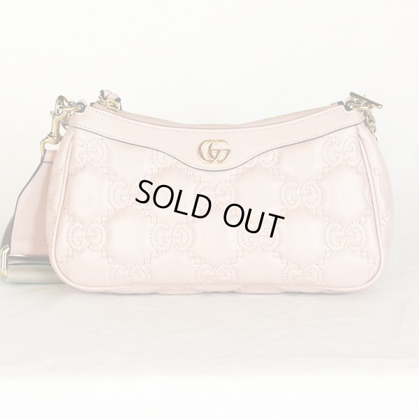 グッチ　GGマトラッセショルダーバック 735049 493075 ピンク