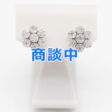 K18WG ダイアイリピアス 0.50ct*2 3.40g