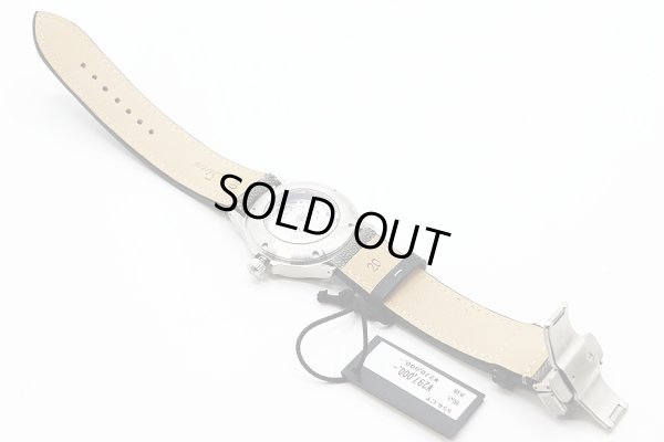 ジン　５５６　シトリンイエロー文字盤　革ベルト状態　裏面