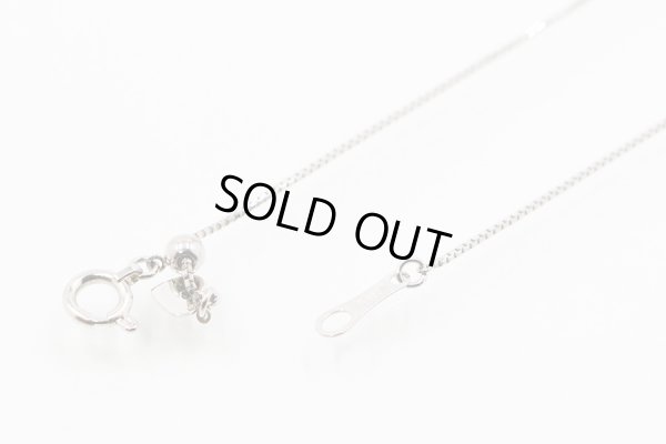 PT850/900 ダイアイリペンダントネックレス 0.50ct 4.60g　留め具外したイメージ