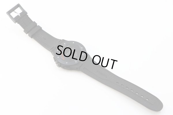 ブルガリ　ディアゴノマグネシウム クロノ ＤＧ４２ＳＭＣ　ＣＨ　黒文字盤　ラバーベルト状態　裏面